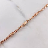 Cadena Rustica Dubai 33.1gr / 65cm / 3.6mm Oro Rosa 18K &