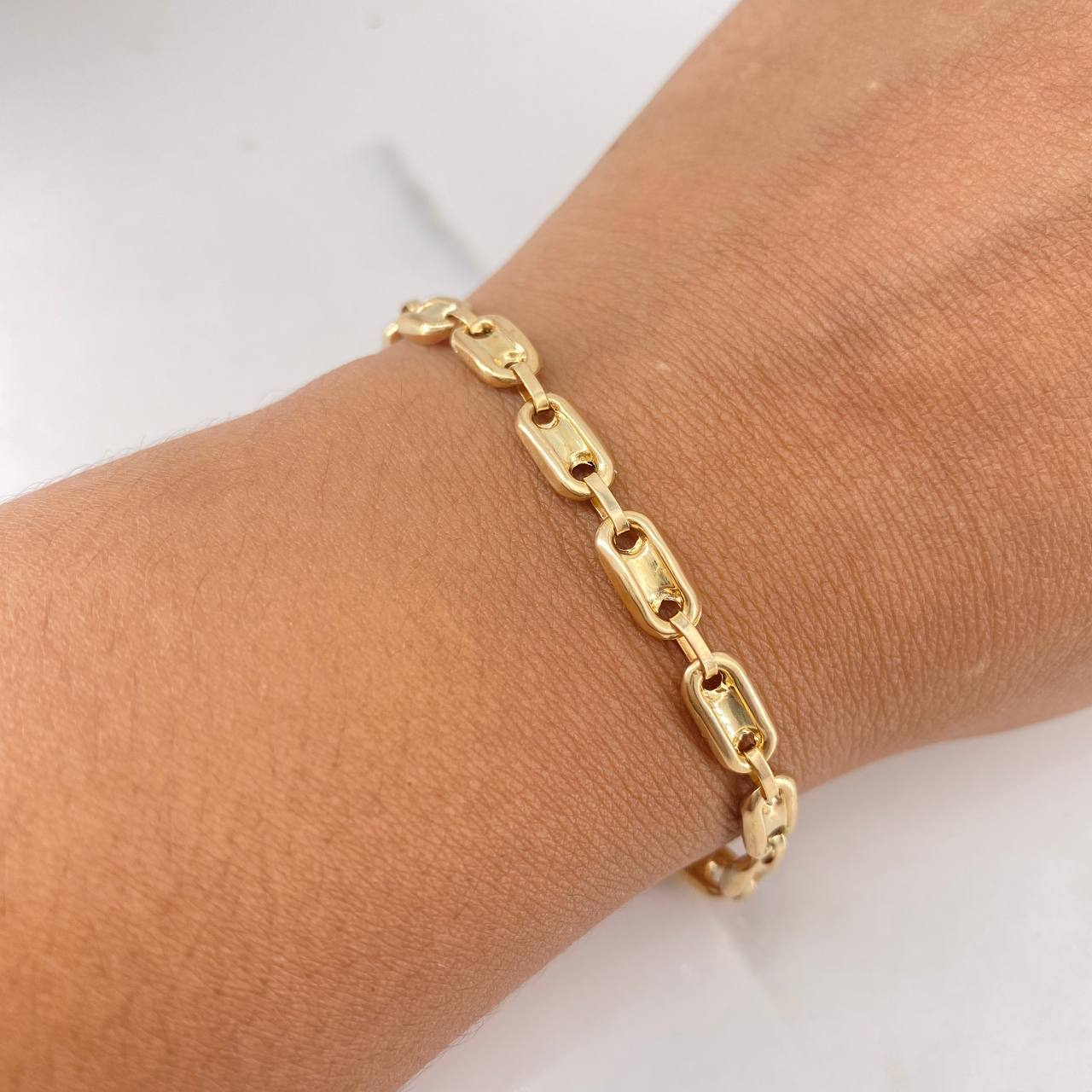 Bracelet GC Expanded 6.05gr / 19cm / 5.1mm Smooth 18K Yellow Gold &