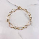 Bracelet Roll-On Type 3.95gr / 20cm / 4mm Beads Polished 18K Yellow Gold &