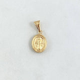 Pendant Virgen Milagrosa 0.7gr / 2cm / Smooth Yellow Gold 18K Charger