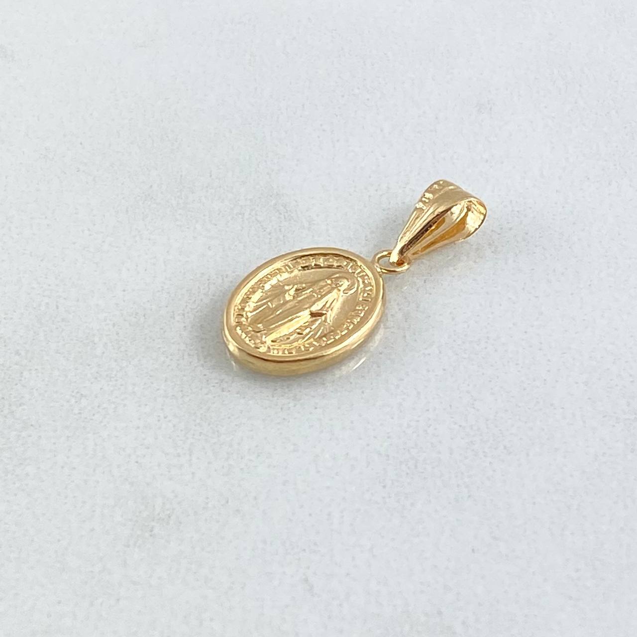 Pendant Virgen Milagrosa 0.7gr / 2cm / Smooth Yellow Gold 18K Charger