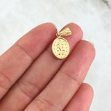Pendant Virgen Milagrosa 0.7gr / 2cm / Smooth Yellow Gold 18K Charger