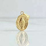 Pendant Virgen Milagrosa 0.7gr / 2cm / Smooth Yellow Gold 18K Charger