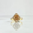Virgin Miraculous Ring 3.9gr / Size 7 1/4 / White Zircons 18K Yellow Gold
