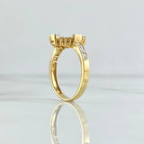 Virgin Miraculous Ring 3.9gr / Size 7 1/4 / White Zircons 18K Yellow Gold