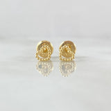 Topos Corazon Silueta Bordeada 0.6gr / 4.3mm Oro Amarillo 18K ©