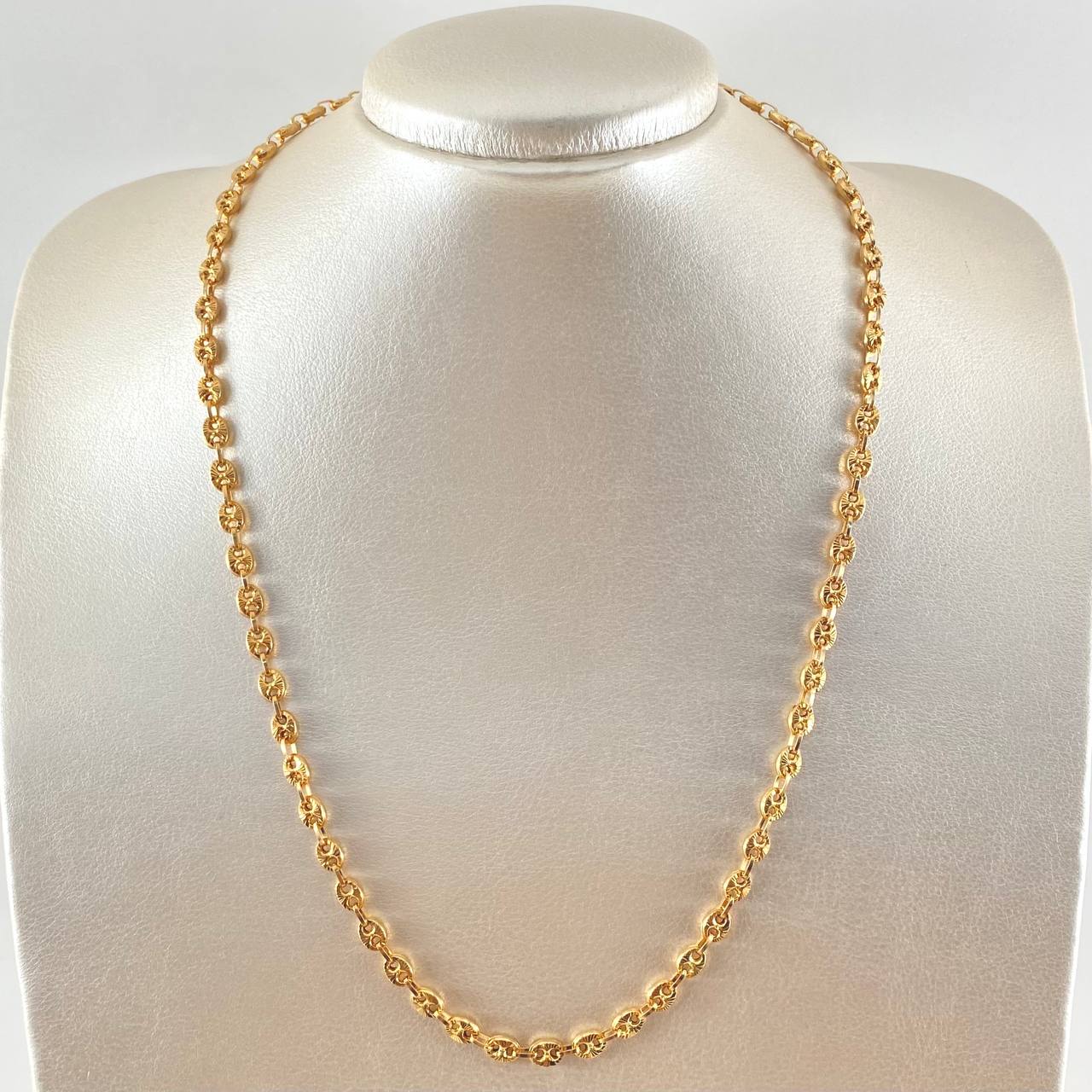 GC Chain 12.6gr / 55cm / 4.9mm Diamond Cut 18K Yellow Gold *