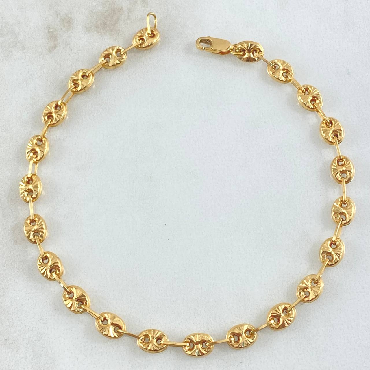 Pulso GC 4.2gr / 20cm / 4.7mm Diamantado Oro Amarillo 18K
