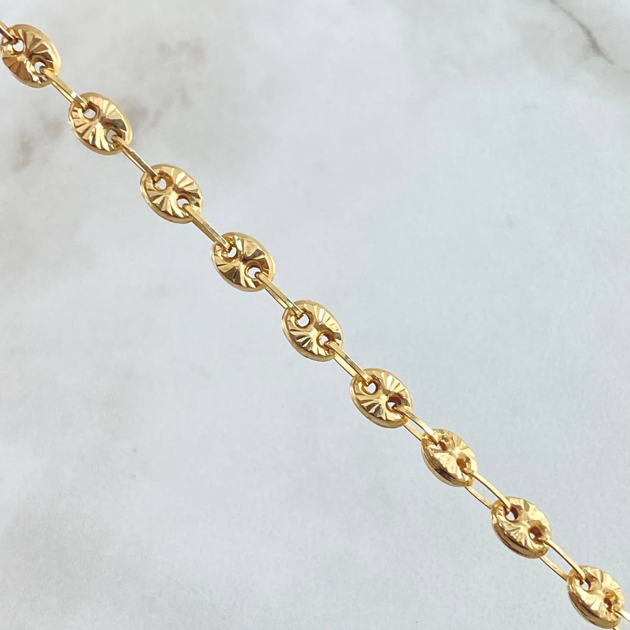 Pulso GC 4.2gr / 20cm / 4.7mm Diamantado Oro Amarillo 18K