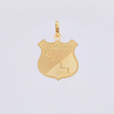 Dije Escudo Deportivo Cali 1.3gr / 1 in / Oro Amarillo 18K ©