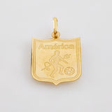 Dije Escudo America De Cali 1.3gr / 1 in / Oro Amarillo 18K ©