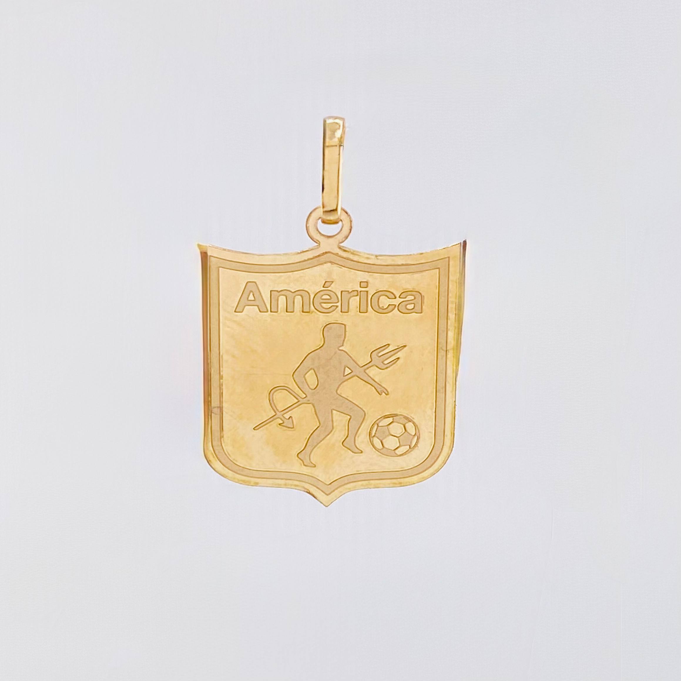 Dije Escudo America De Cali 1.55gr / 1 in / Oro Amarillo 18K ©