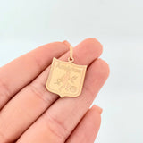Dije Escudo America De Cali 1.4gr / 1 in / Oro Amarillo 18K