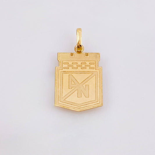 Dije Escudo Atletico Nacional 1.25gr / 1 in / Oro Amarillo 18K *