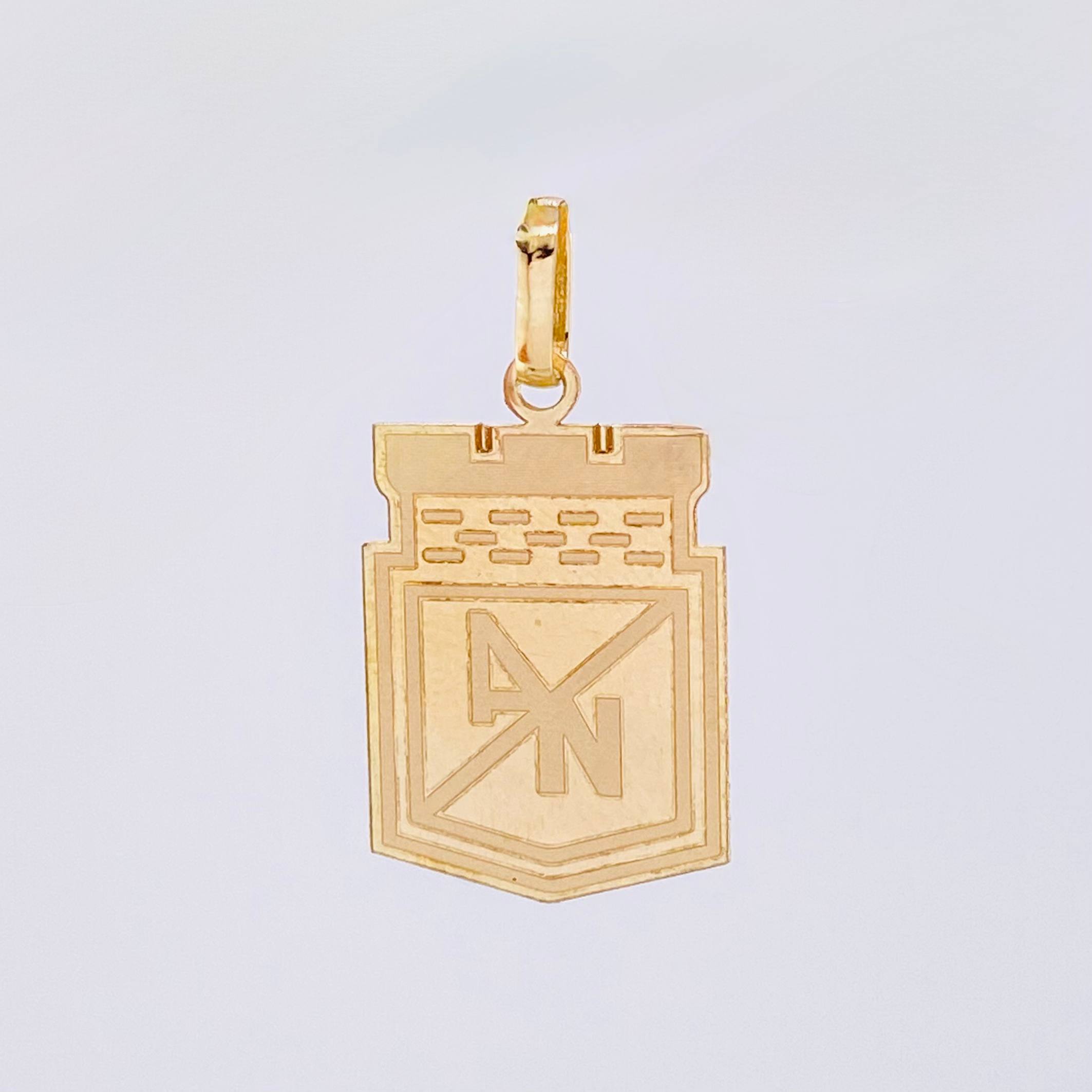 Dije Escudo Atletico Nacional 1.25gr / 1 in / Oro Amarillo 18K