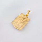 Dije Escudo Atletico Nacional 1.3gr / 1 in / Oro Amarillo 18K