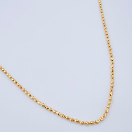 Cadena Militar 6.7gr / 51cm / Oro Amarillo +3 18K &