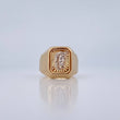 Christ Face Ring 4.35gr / Size 11 / Two-tone Yellow and White Gold 18K &
