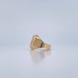 Christ Face Ring 4.35gr / Size 11 / Two-tone Yellow and White Gold 18K &