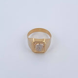Christ Face Ring 4.35gr / Size 11 / Two-tone Yellow and White Gold 18K &