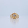 Clover Ring 1.95gr / Size 8 1/4 / Two-tone Yellow White 18K Gold &