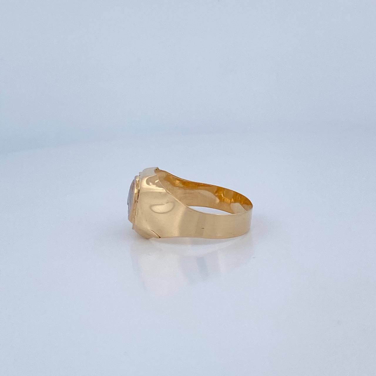 Horseshoe Horse Ring 4.05gr / Size 11 / Two-tone Yellow and White 18K Gold &