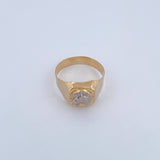 Horseshoe Horse Ring 4.05gr / Size 11 / Two-tone Yellow and White 18K Gold &