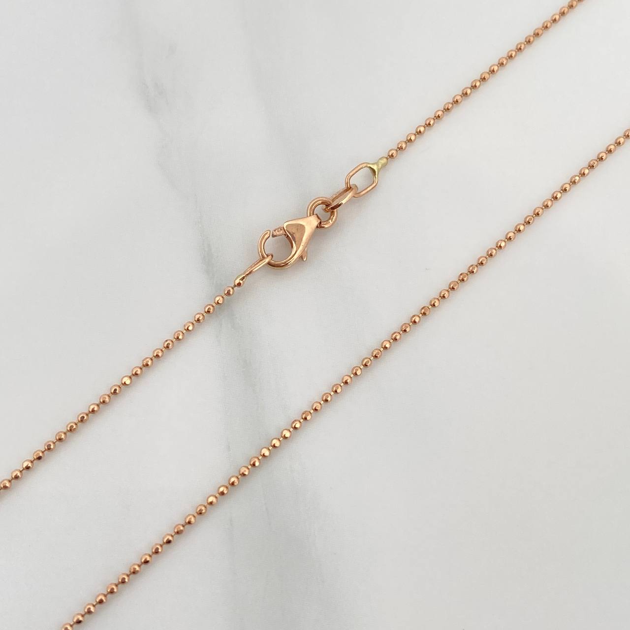 Cadena Militar 2.1 g / 18 in / 0.9 mm Oro Rosa 18K
