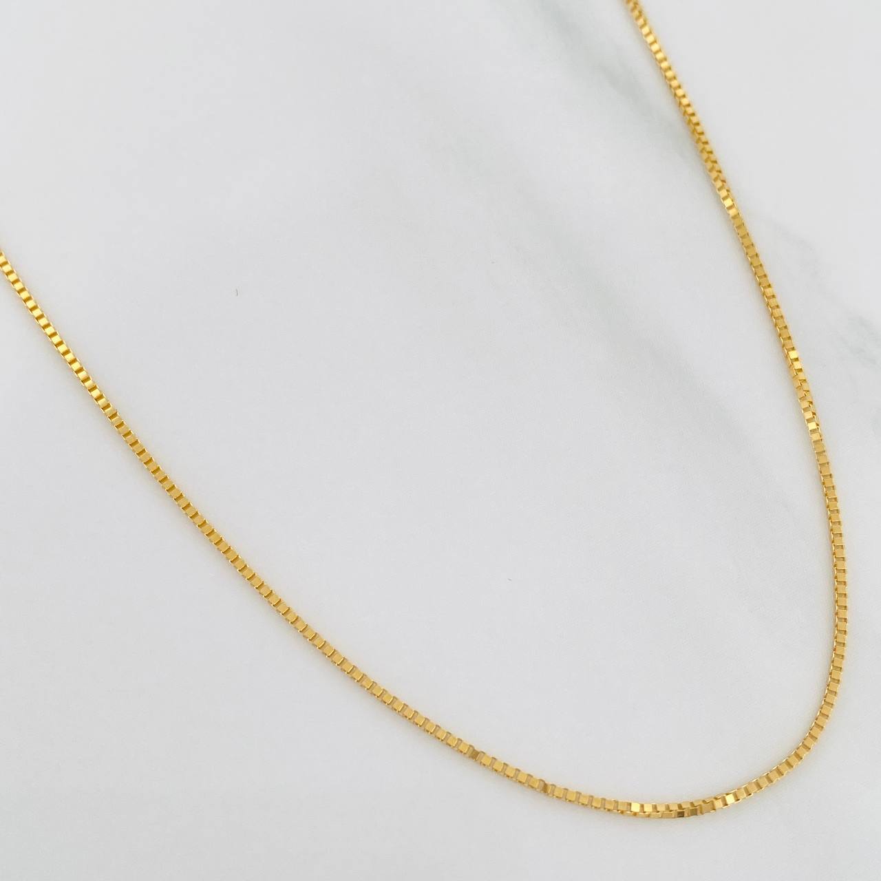 Cadena Veneciana 2.1 g / 21 3/4 in / 0.6 mm Oro Amarillo 18K