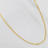 Cadena Veneciana 2.1 g / 21 3/4 in / 0.6 mm Oro Amarillo 18K