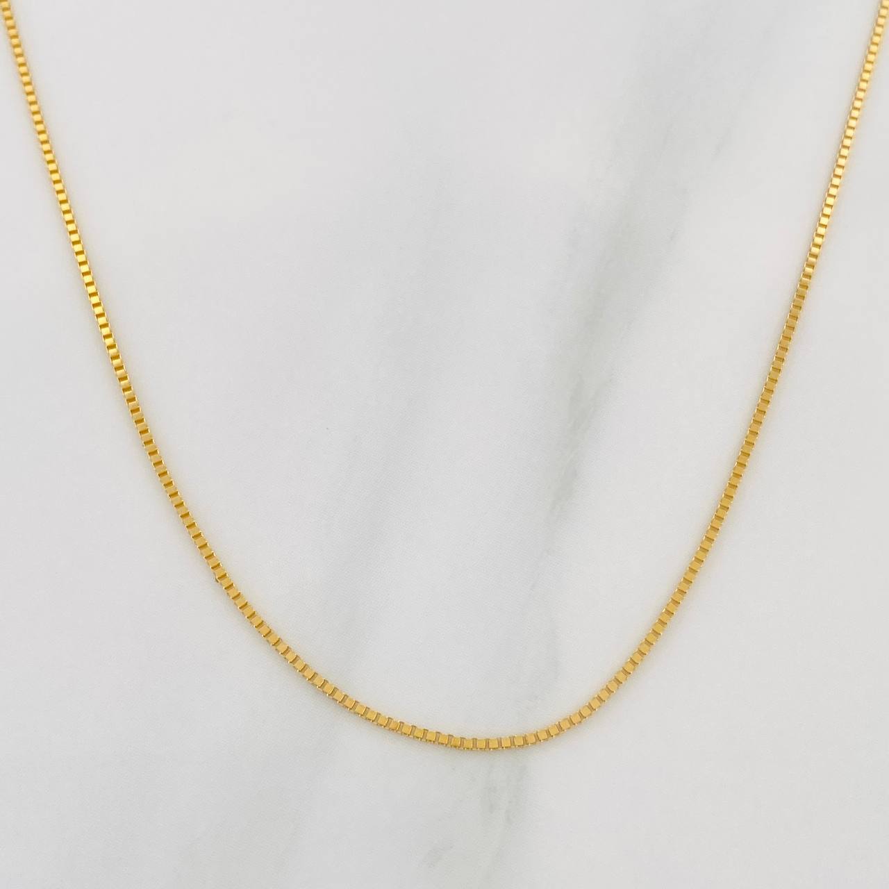 Cadena Veneciana 2.1 g / 21 3/4 in / 0.6 mm Oro Amarillo 18K