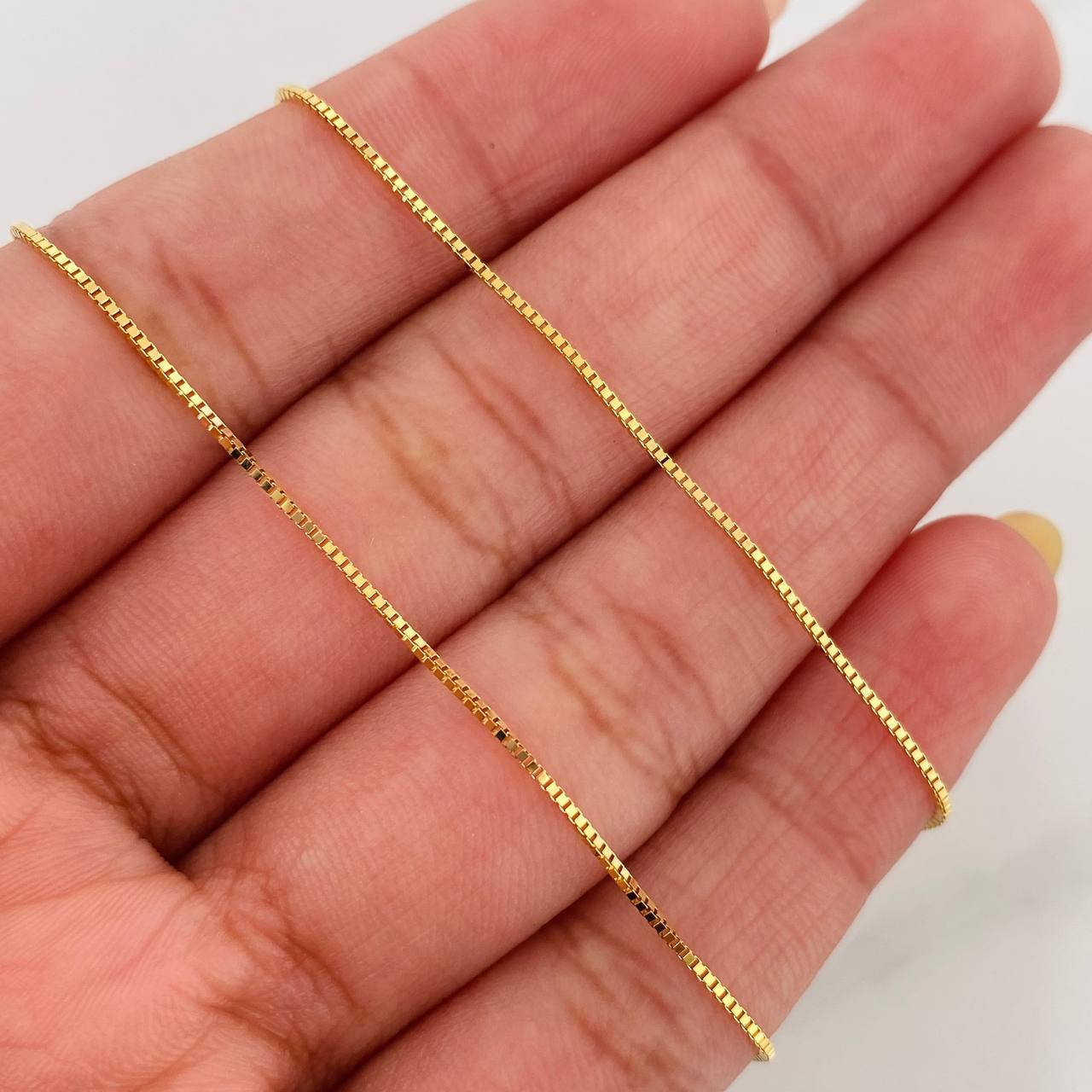 Cadena Veneciana 2.1 g / 21 3/4 in / 0.6 mm Oro Amarillo 18K