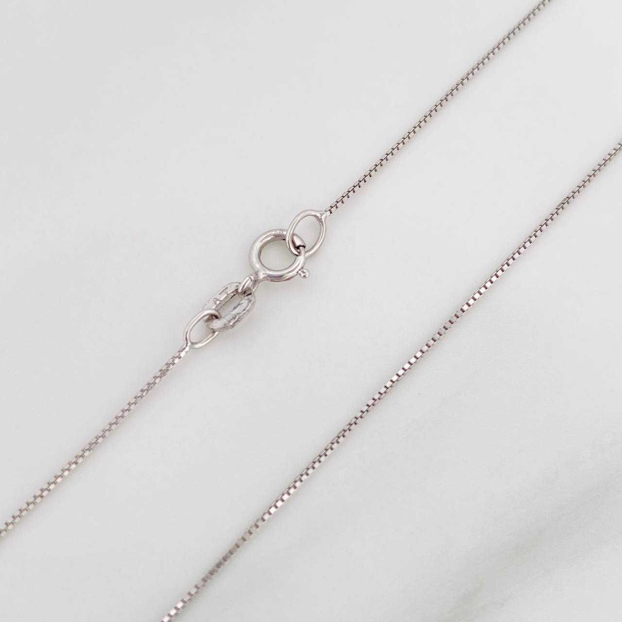Cadena Veneciana 1.15 g / 40 cm / 0.6 mm Oro Blanco 18K