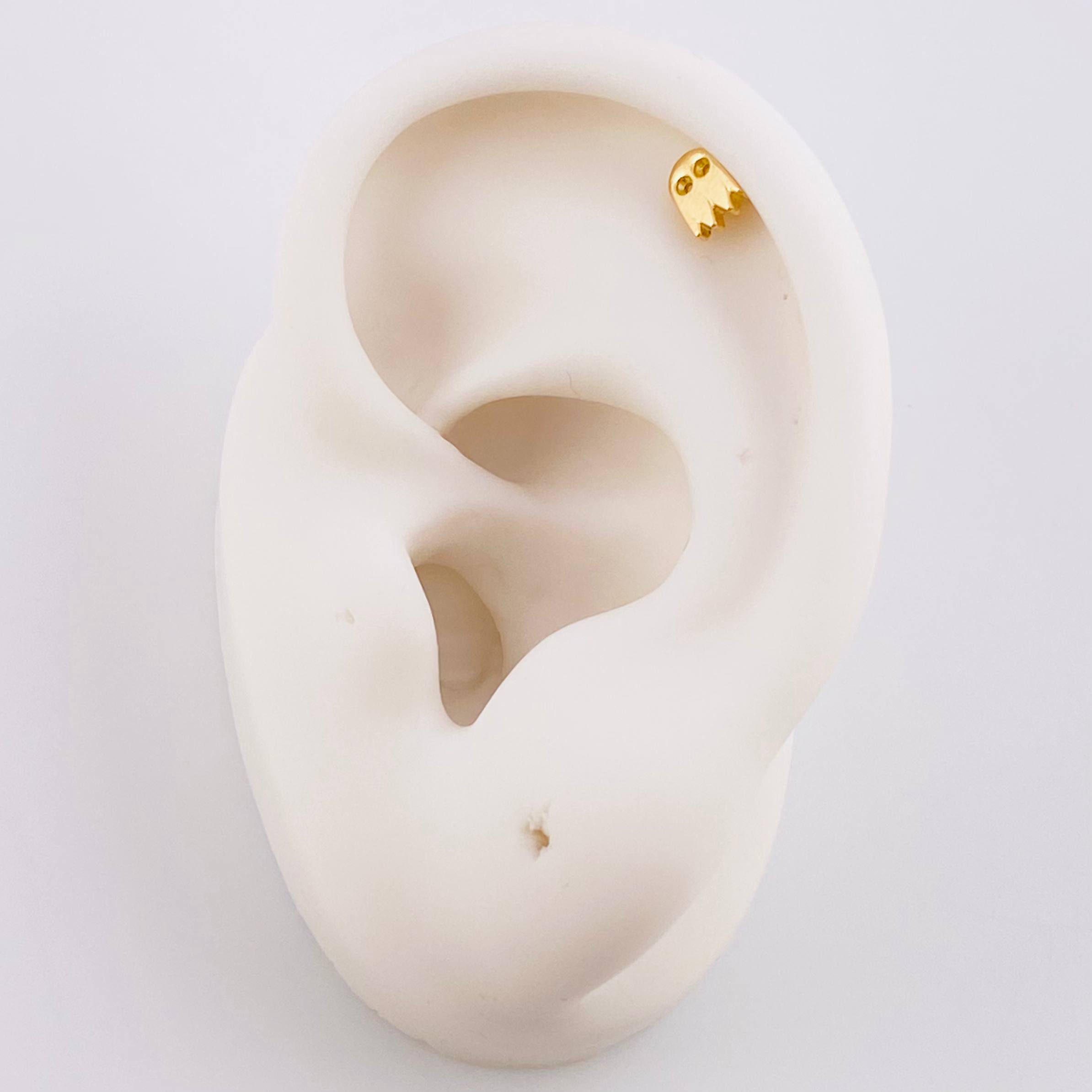 Piercing Fantasma 0.55 g / 1/2 in Oro Amarillo 18K