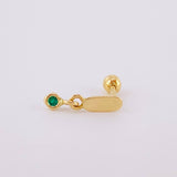 Hanging Globe Piercing 0.4 g / 1/2 in 18K Yellow Gold
