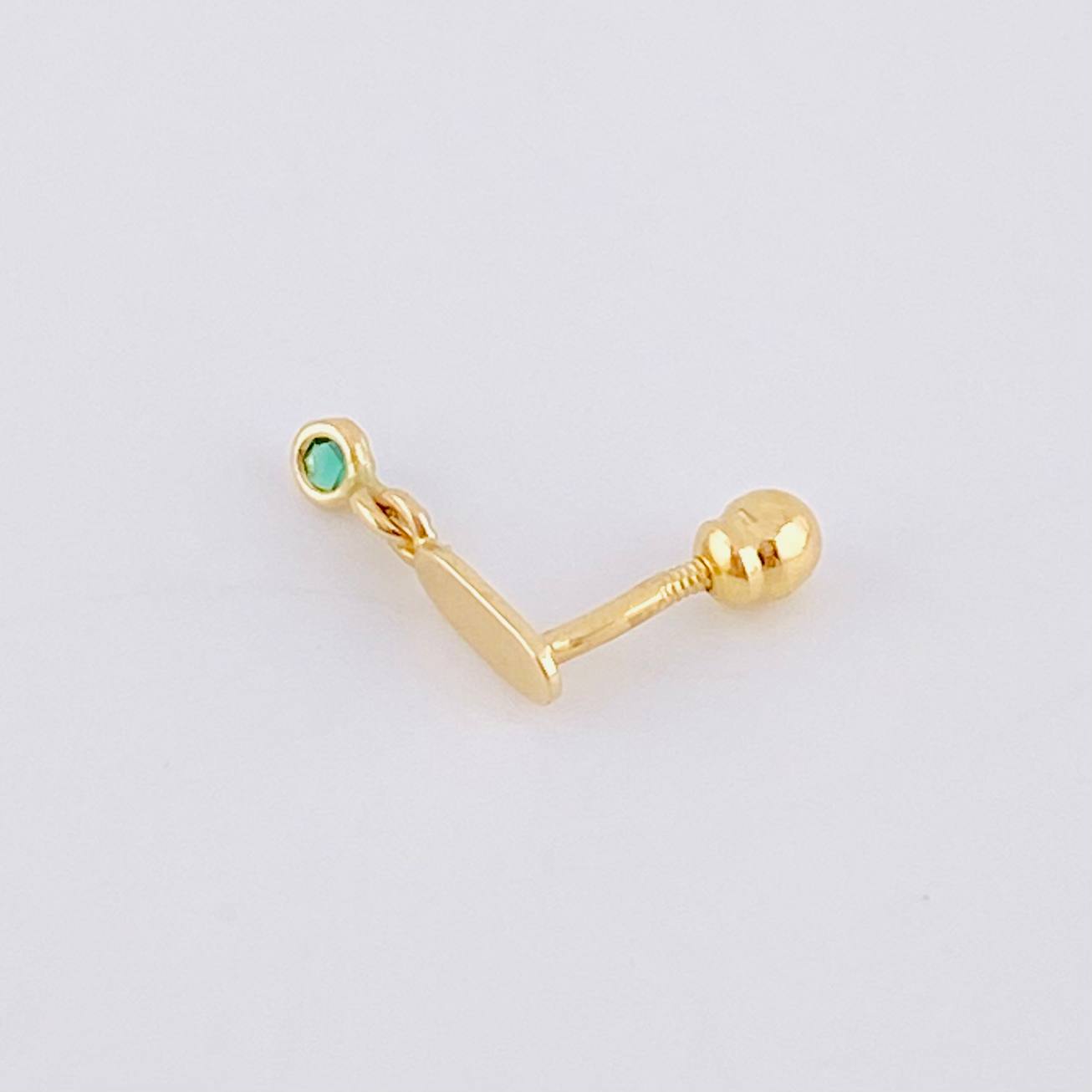 Hanging Globe Piercing 0.4 g / 1/2 in 18K Yellow Gold