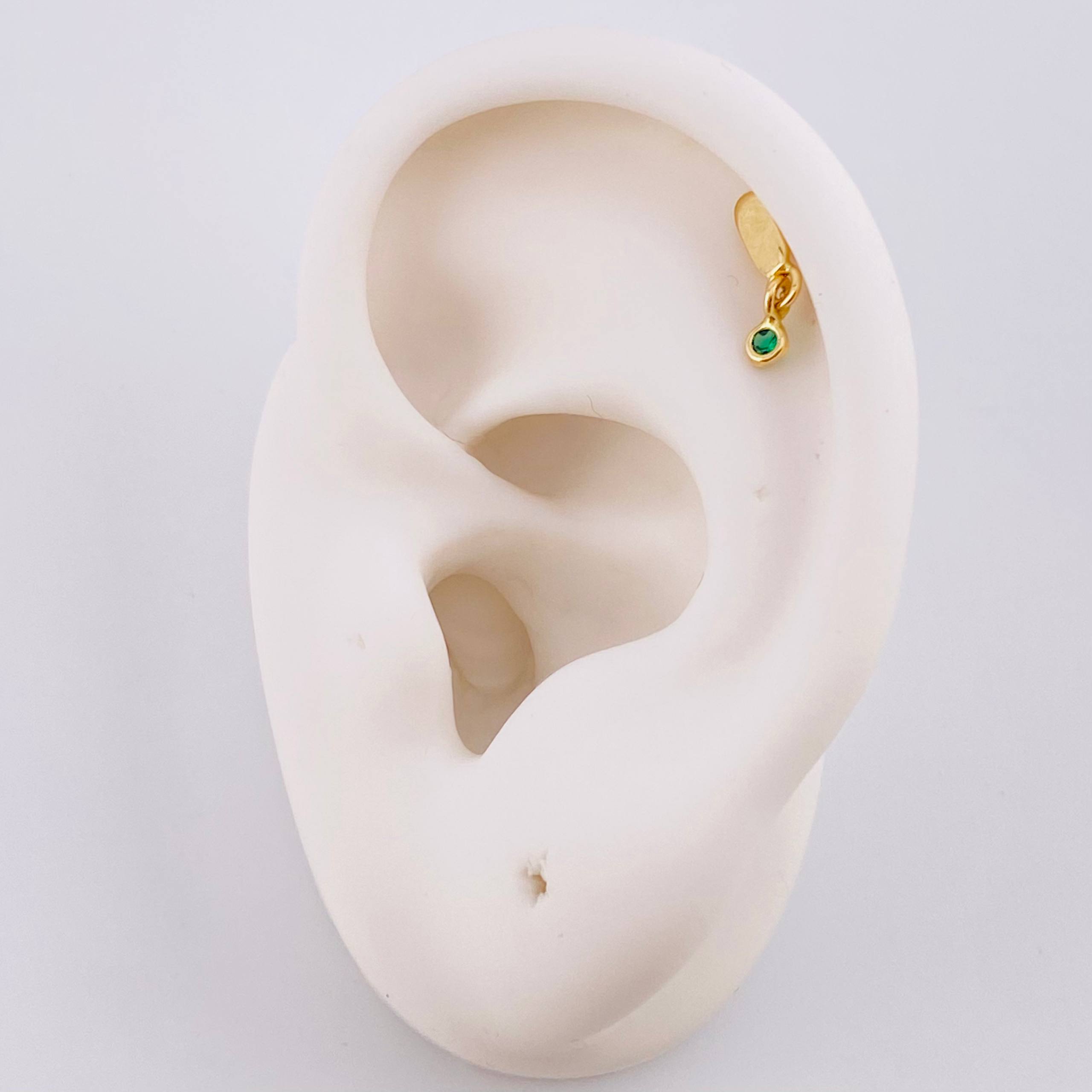 Hanging Globe Piercing 0.4 g / 1/2 in 18K Yellow Gold