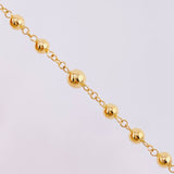 Rosario Virgen Milagrosa Cruz Cristo 12.95 g / 15 3/4 in / 4.8 mm Oro Amarillo 18K