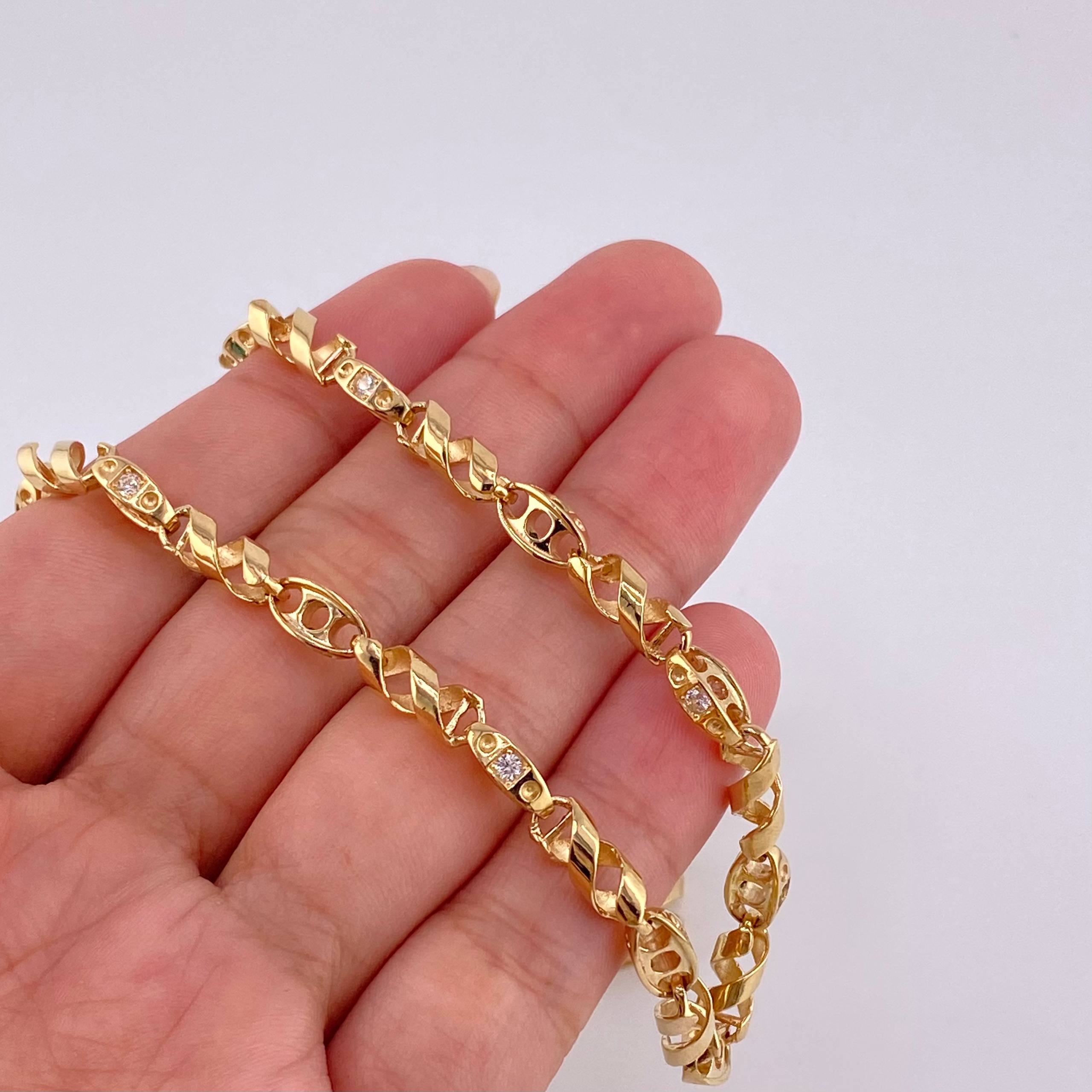 Cadena Rustica Espiral Adn 39.6 g / 25 1/2 in / 4.7 mm Oro Amarillo 18K