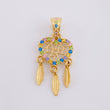 Dije Atrapasueños Multicolor 1.55 g / 1 in Oro Amarillo 18K