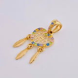 Dije Atrapasueños Multicolor 1.55 g / 1 in Oro Amarillo 18K