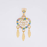 Dije Atrapasueños Multicolor 1.55 g / 1 in Oro Amarillo 18K