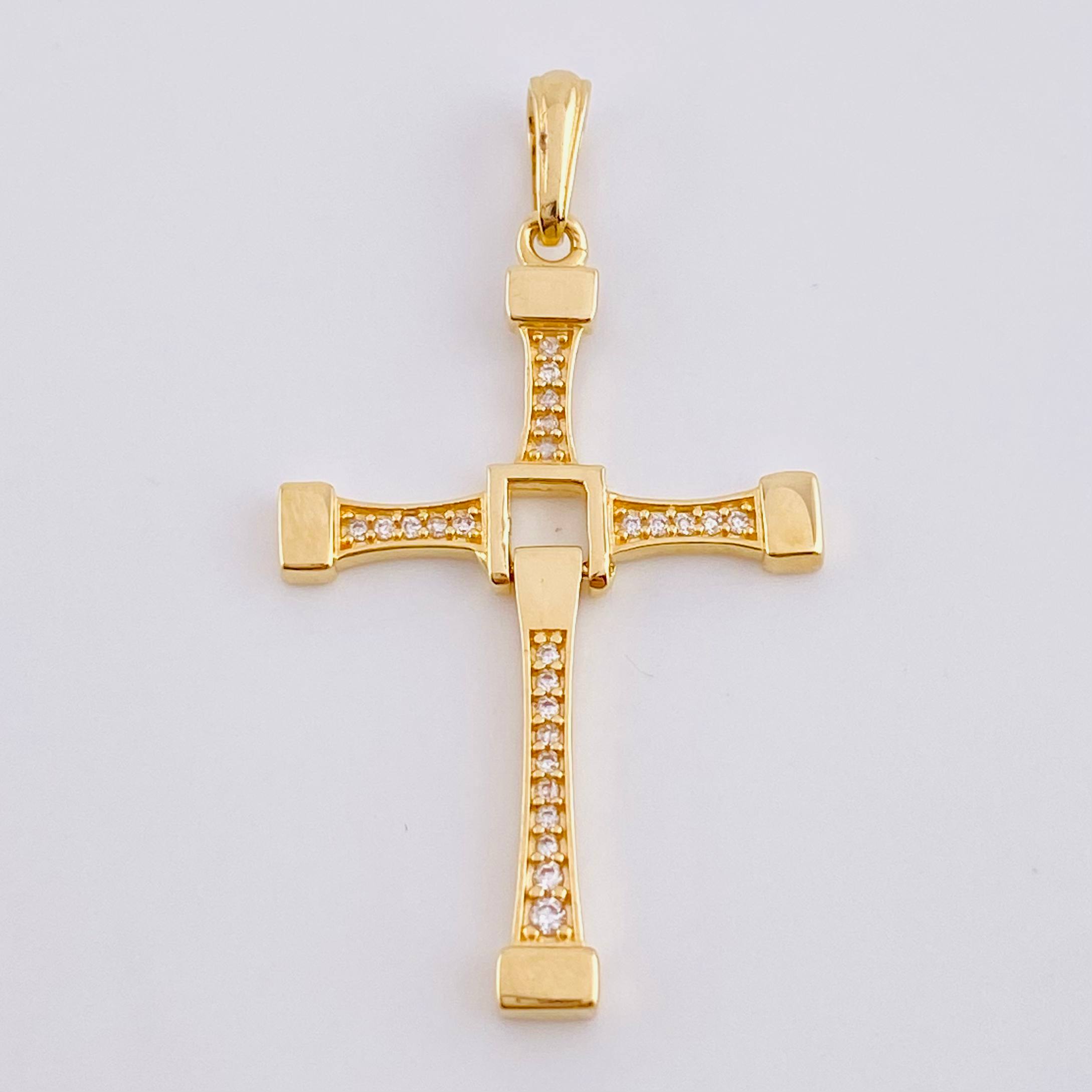Pendant Mobile Cross 3.05 g / 1 3/4 in 18K Yellow Gold