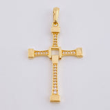 Pendant Mobile Cross 3.05 g / 1 3/4 in 18K Yellow Gold