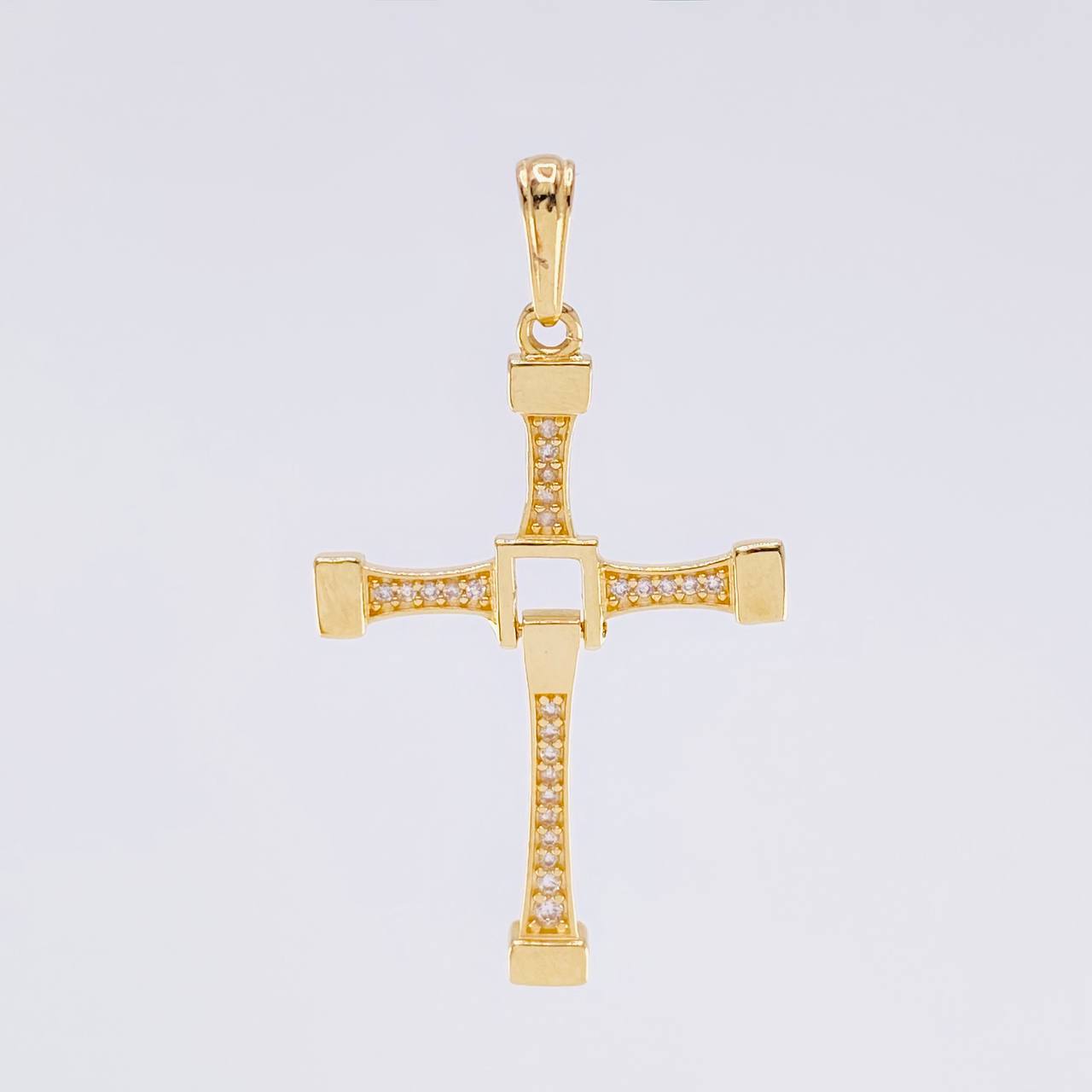 Pendant Mobile Cross 3.05 g / 1 3/4 in 18K Yellow Gold