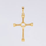 Pendant Mobile Cross 3.05 g / 1 3/4 in 18K Yellow Gold