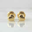 Stud Earrings Heart 0.45gr / 18K Gold