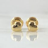 Stud Earrings Heart 0.5gr / 18K Yellow Gold *