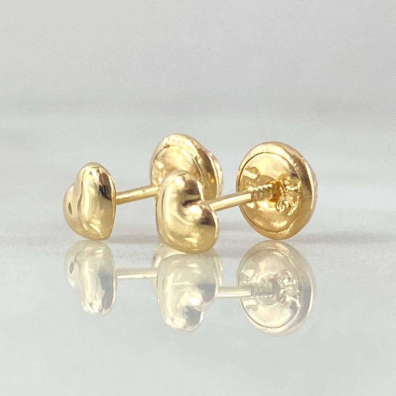 Stud Earrings Heart 0.5gr / 18K Gold