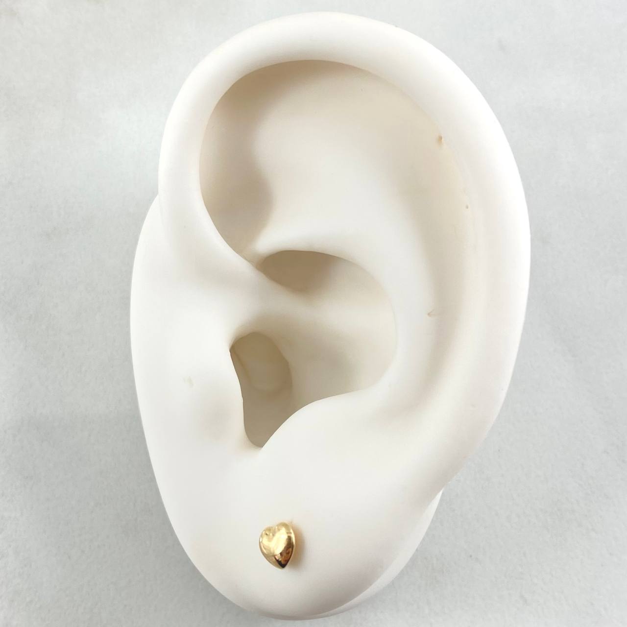 Stud Earrings Heart 0.45gr / 18K Gold
